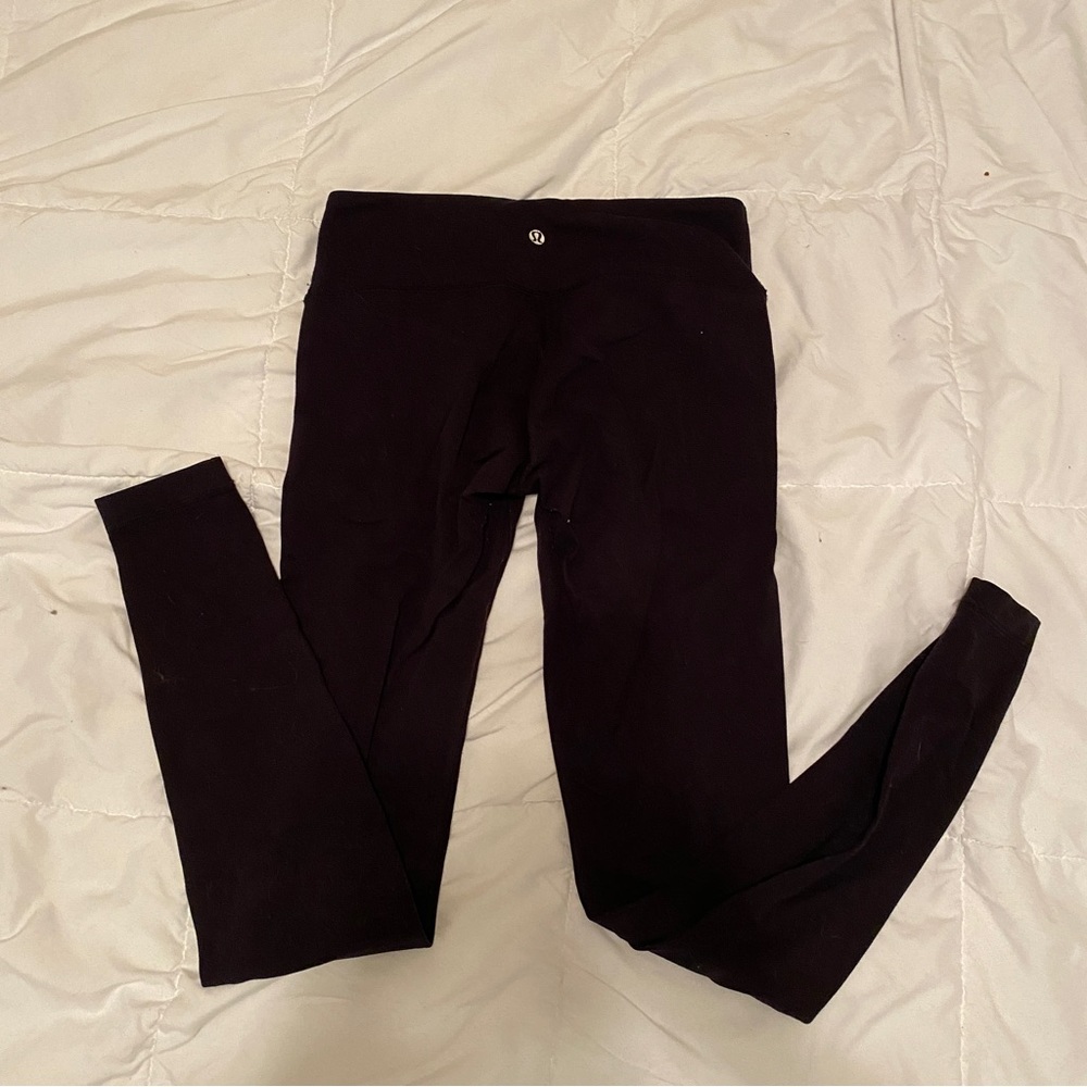 Lululemon mid rise leggings black size 6